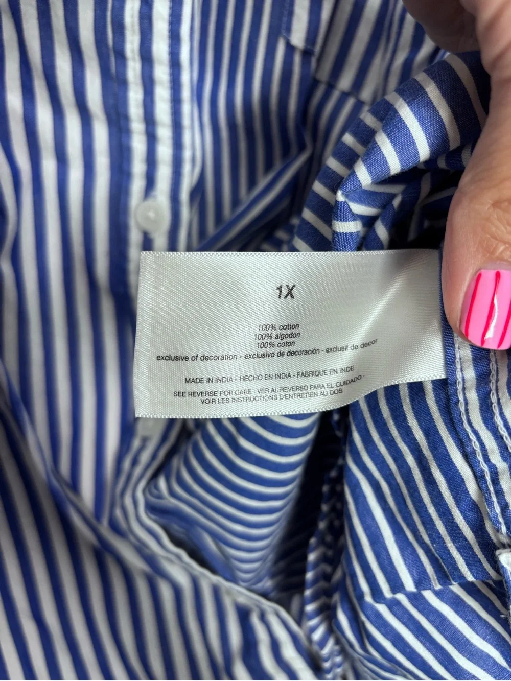 Gloria Vanderbilt Striped Button Down